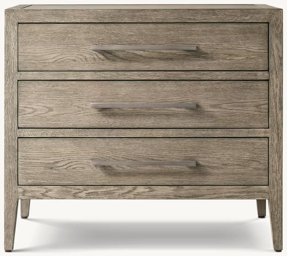 French Contemporary Closed Nightstand