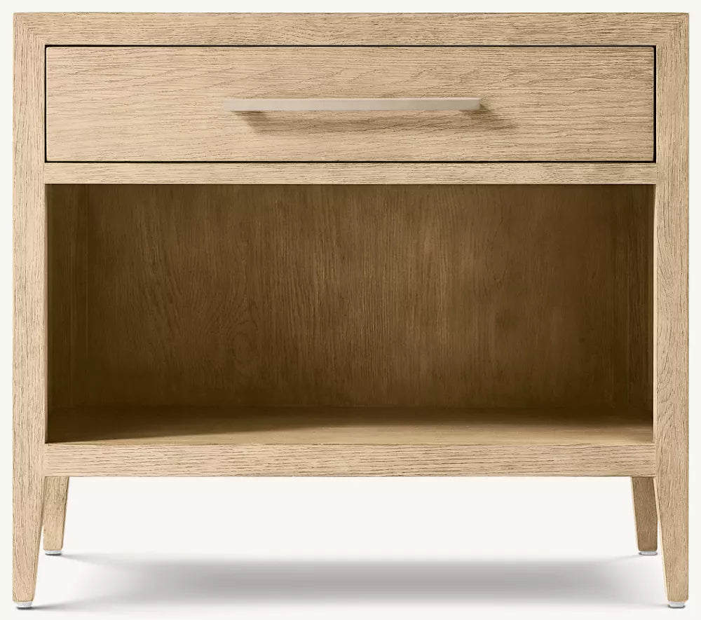 French Contemporary Open Nightstand