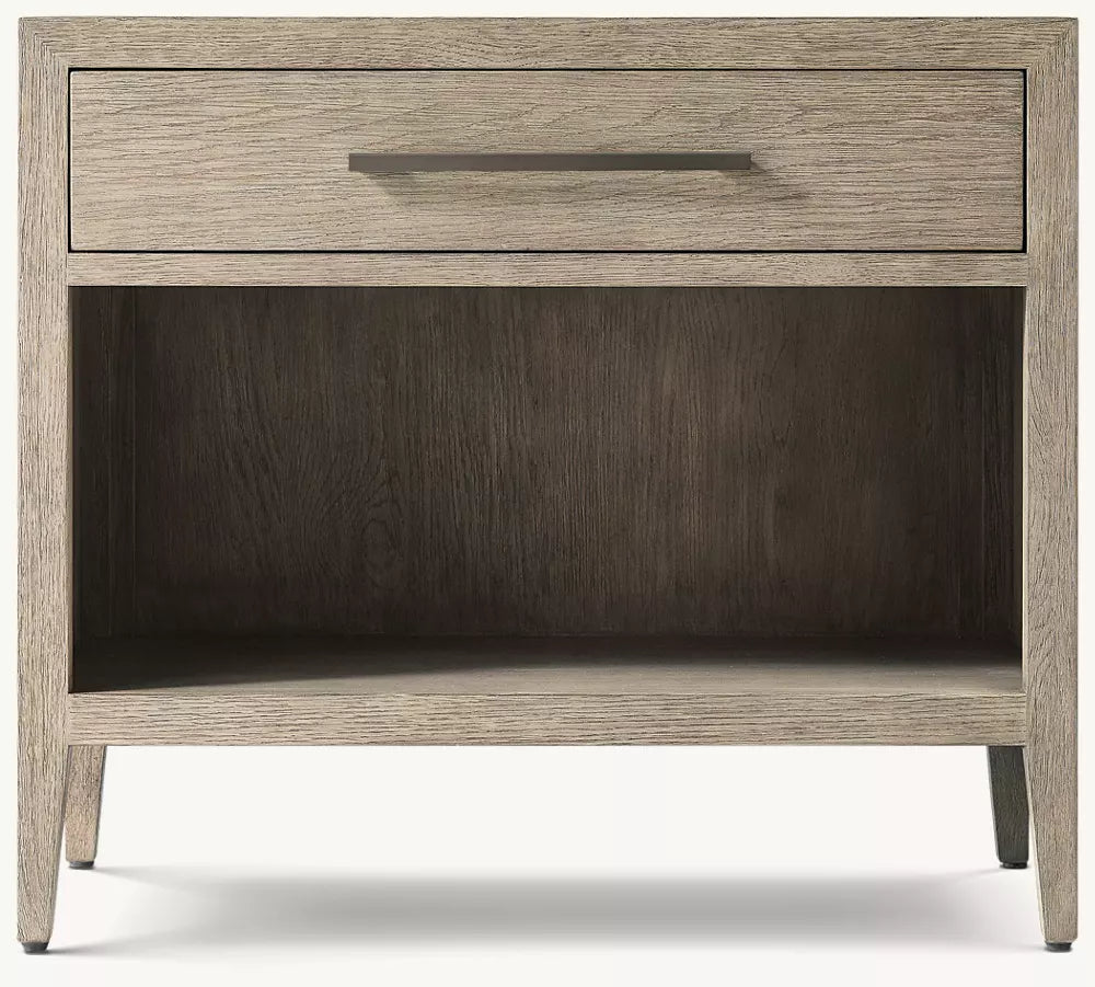 French Contemporary Open Nightstand