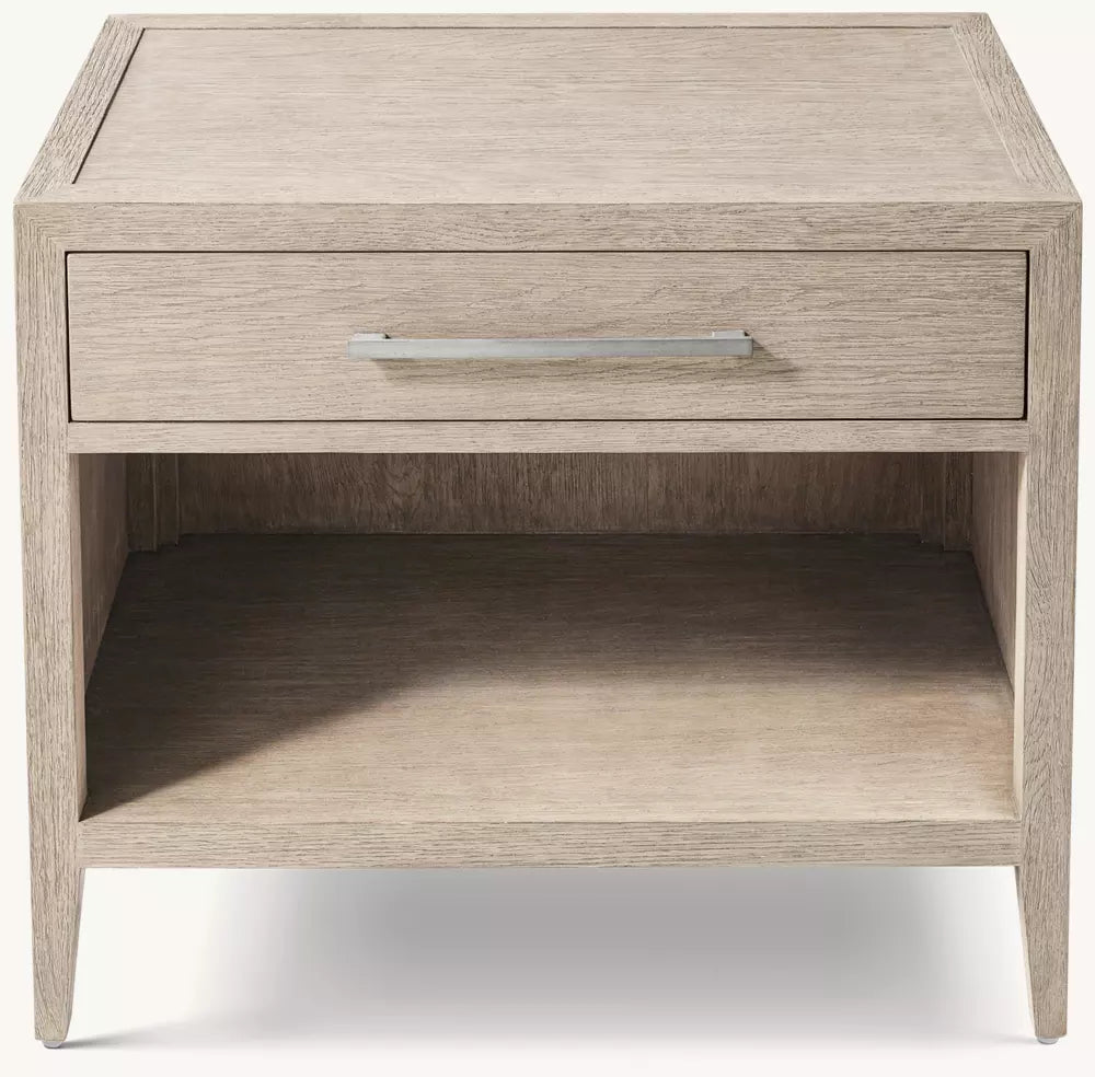 French Contemporary Open Nightstand