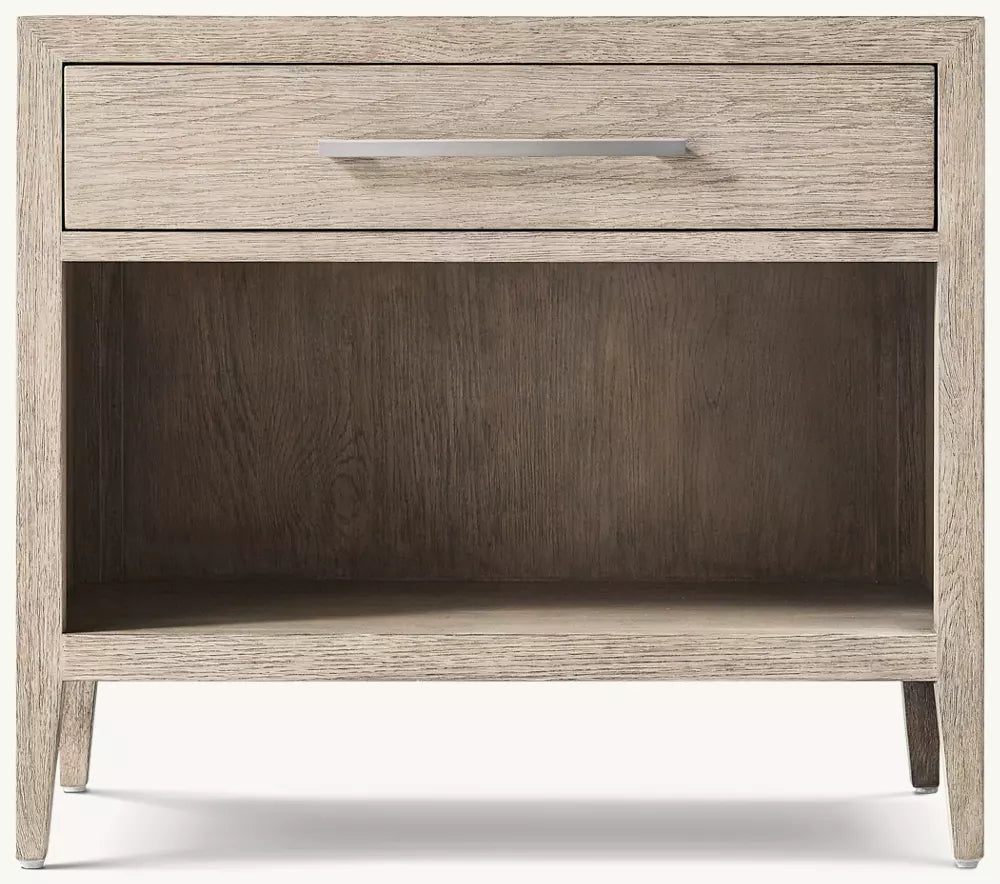 French Contemporary Open Nightstand