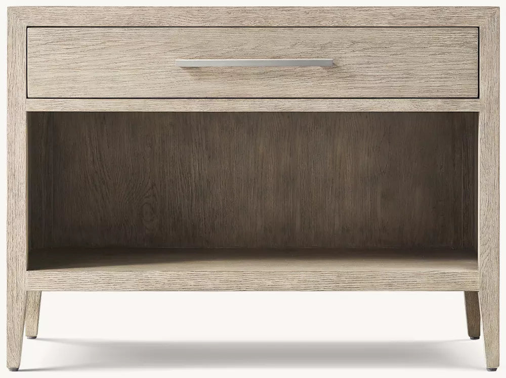 French Contemporary Open Nightstand