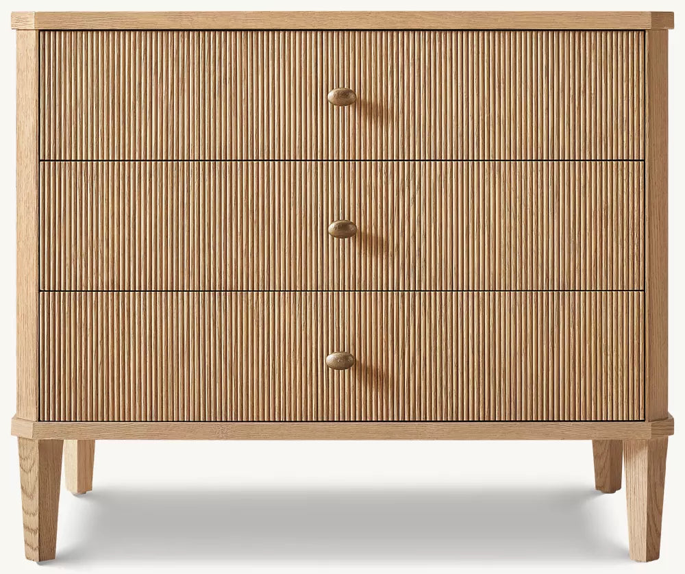 Delphine Reeded Closed Nightstand