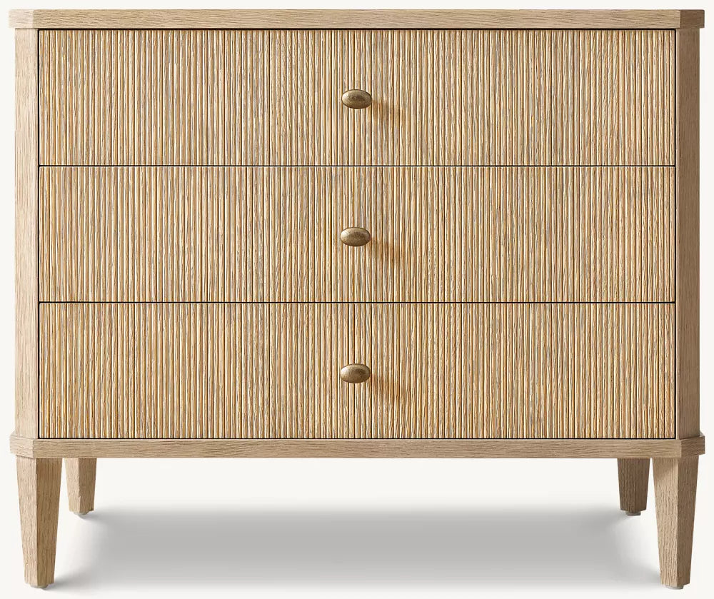 Delphine Reeded Closed Nightstand