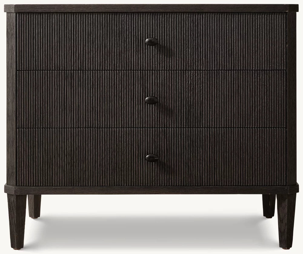 Delphine Reeded Closed Nightstand