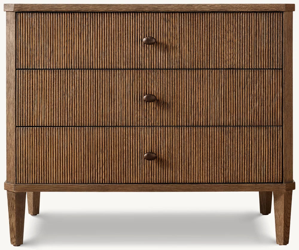 Delphine Reeded Closed Nightstand