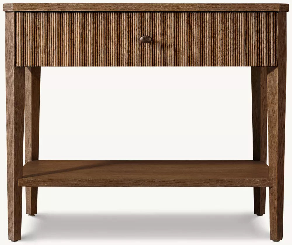 Delphine Reeded Open Nightstand