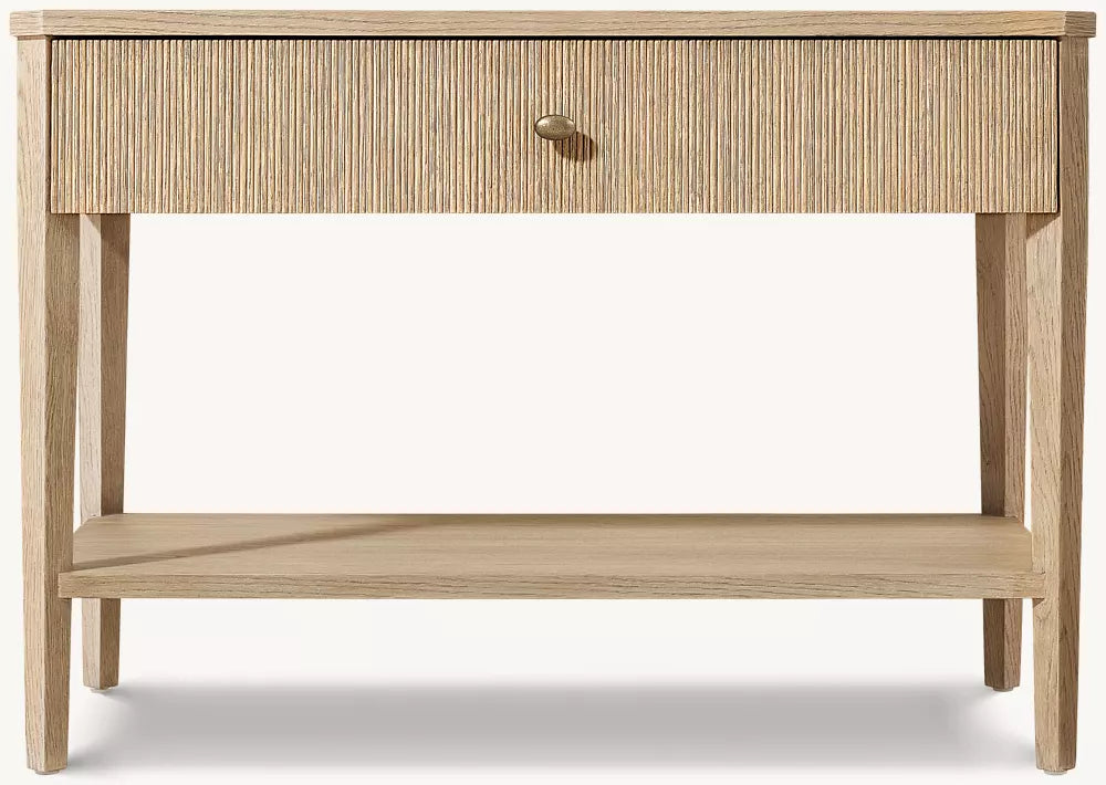 Delphine Reeded Open Nightstand