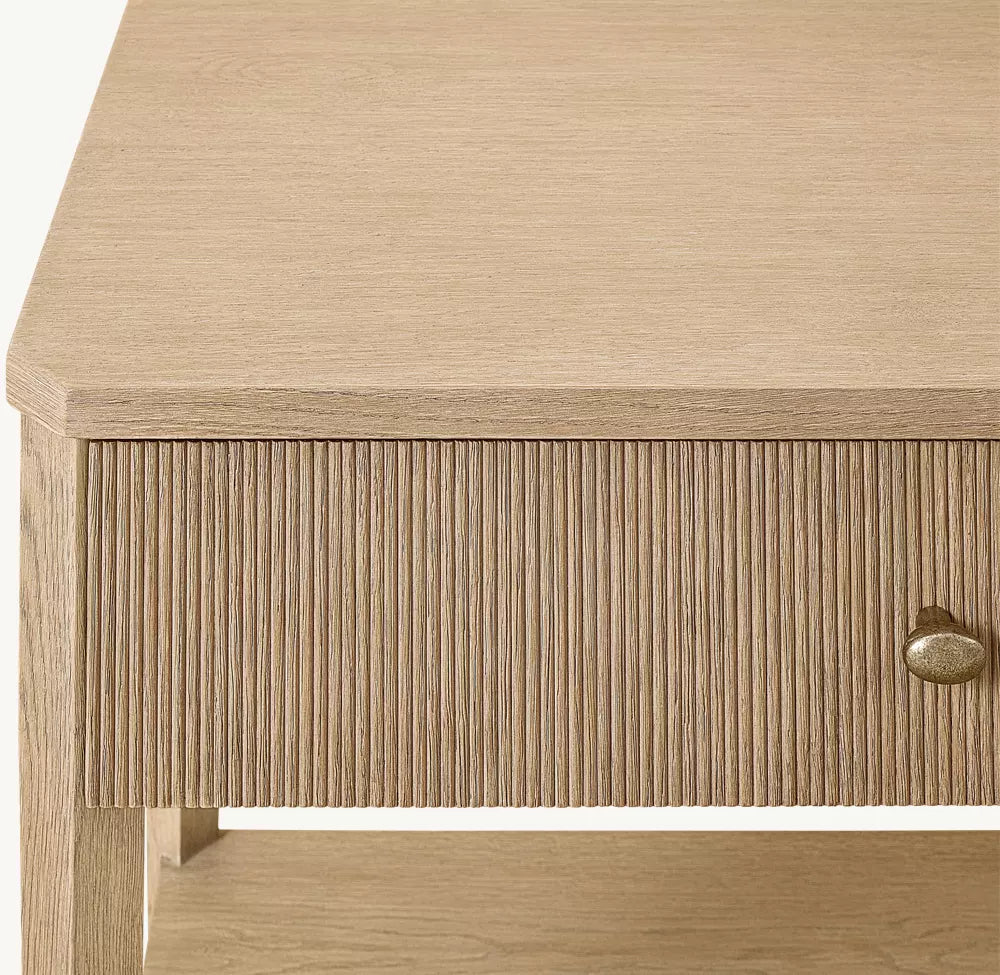 Delphine Reeded Open Nightstand