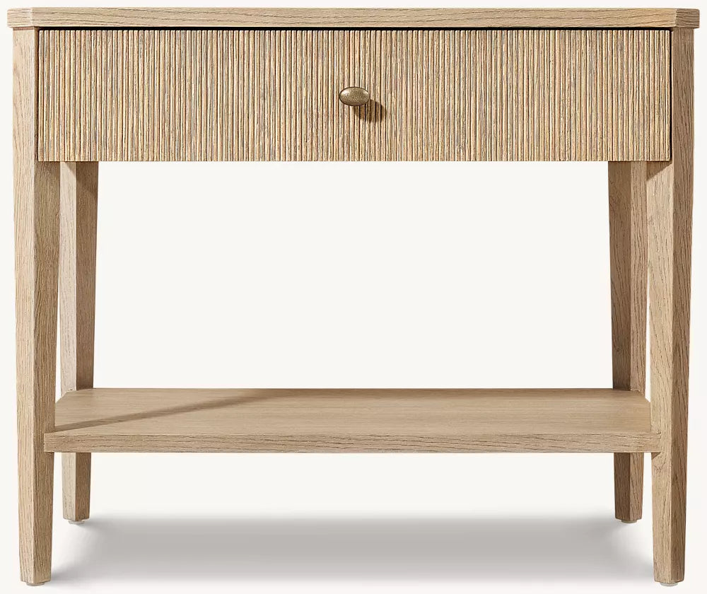 Delphine Reeded Open Nightstand