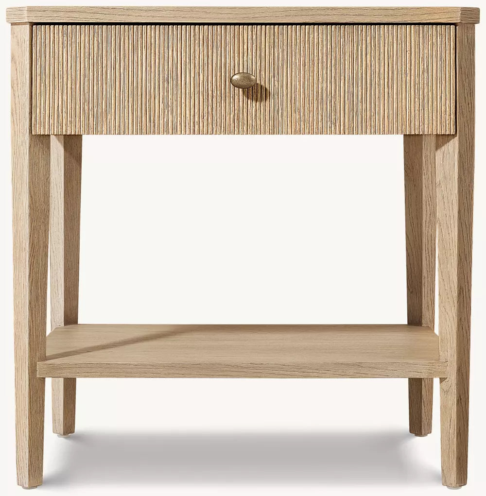 Delphine Reeded Open Nightstand