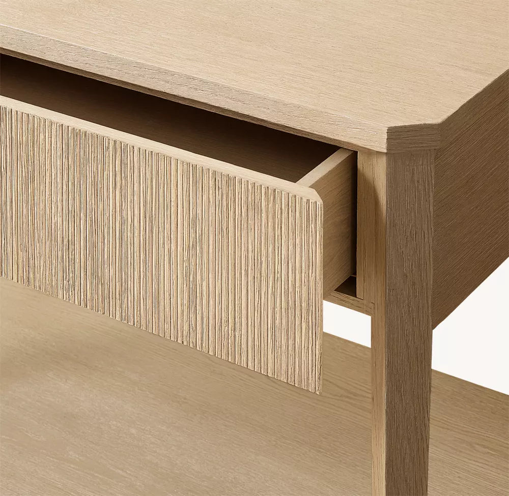 Delphine Reeded Open Nightstand