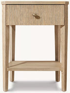 Delphine Reeded Open Nightstand