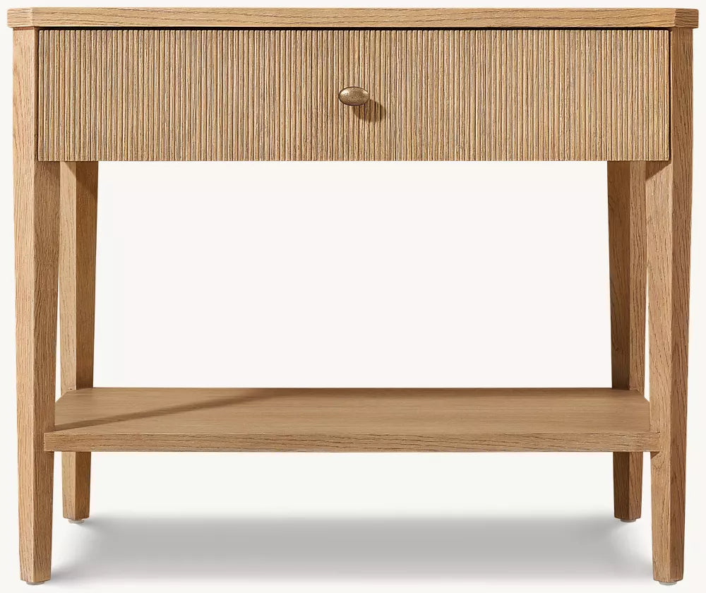 Delphine Reeded Open Nightstand