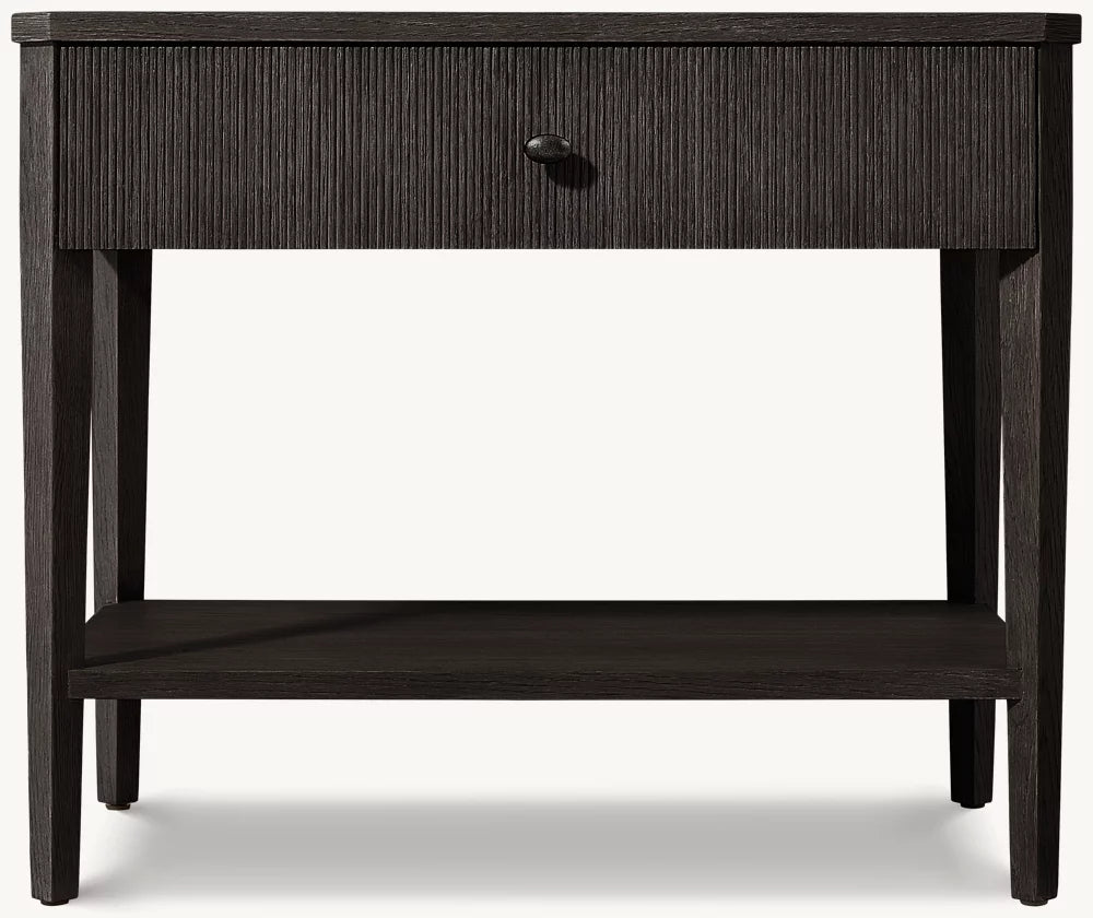 Delphine Reeded Open Nightstand