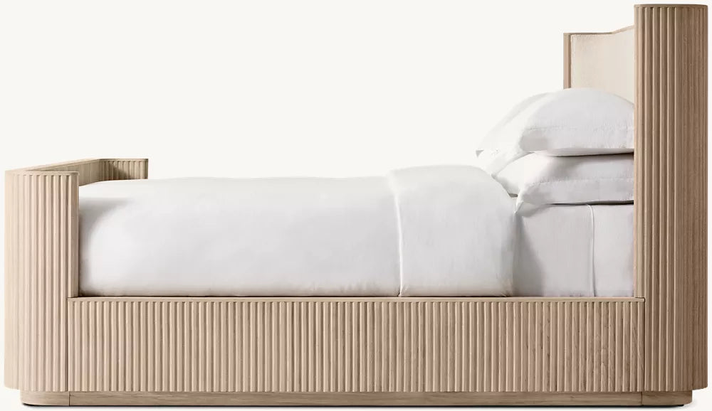 Byron Fabric Shelter Bed With Footboard