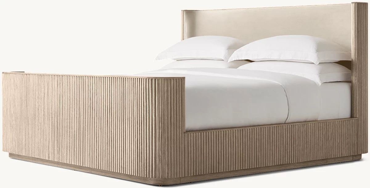 Byron Fabric Shelter Bed With Footboard
