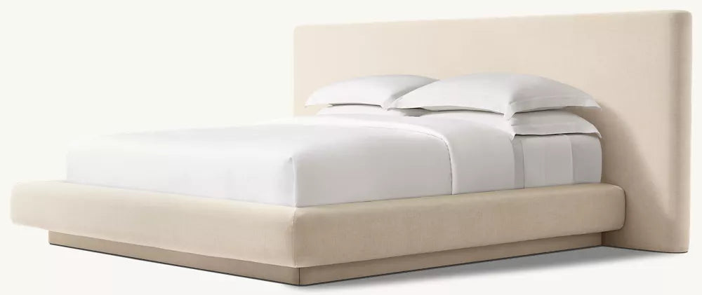 Mulholland Extended Fully Upholstered Fabric Panel Bed