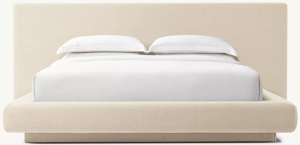 Mulholland Extended Fully Upholstered Fabric Panel Bed