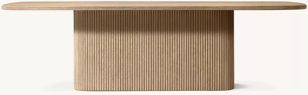 Mulholland Pedestal Rectangular Dining Table