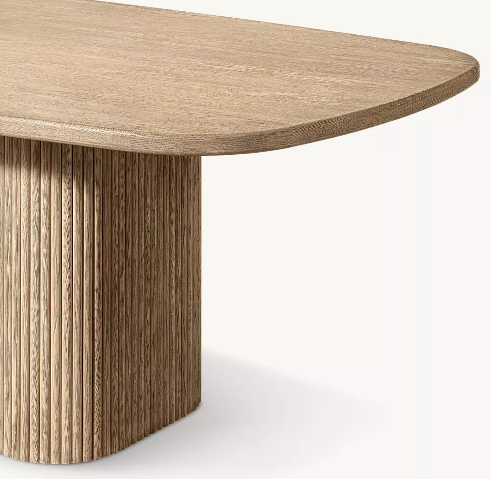 Mulholland Pedestal Rectangular Dining Table