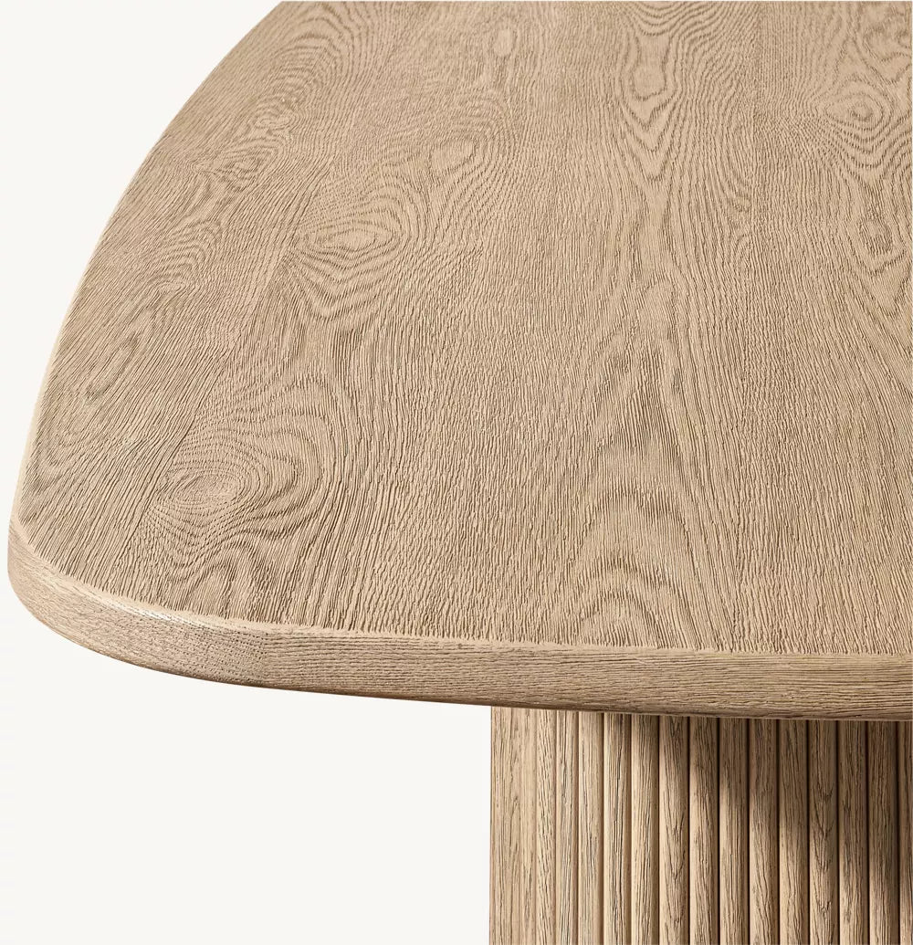 Mulholland Pedestal Rectangular Dining Table