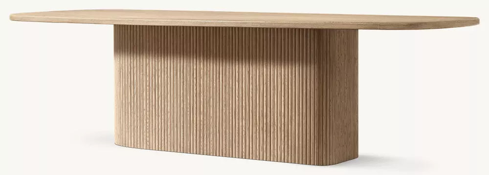 Mulholland Pedestal Rectangular Dining Table