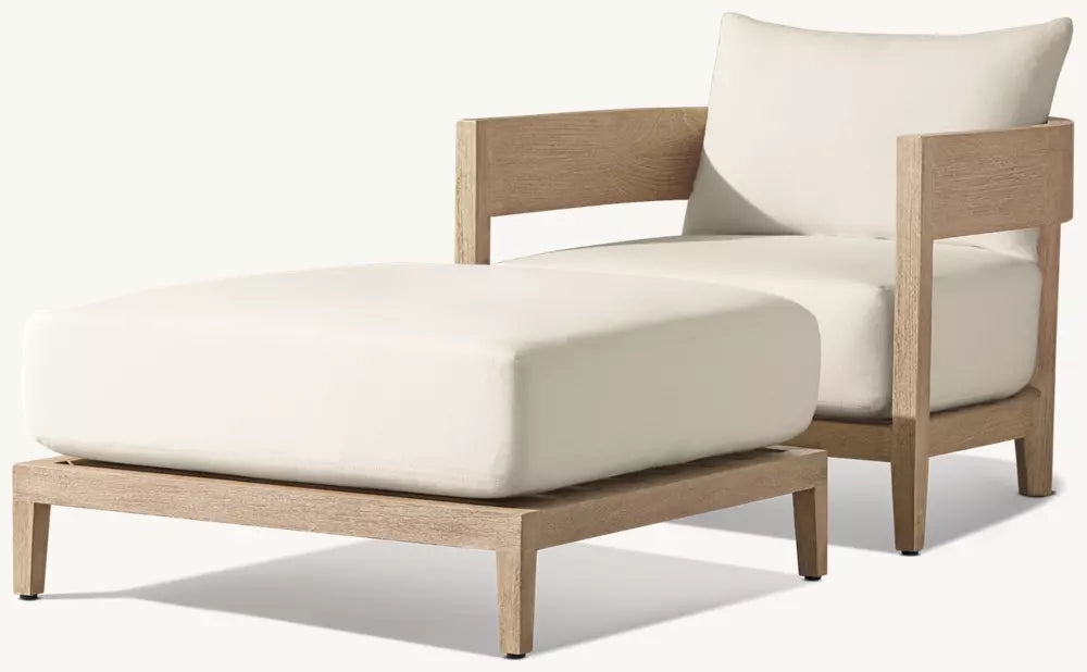 Balmain Teak Ottoman
