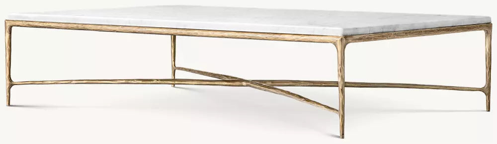 Thaddeus Marble Rectangular Coffee Table