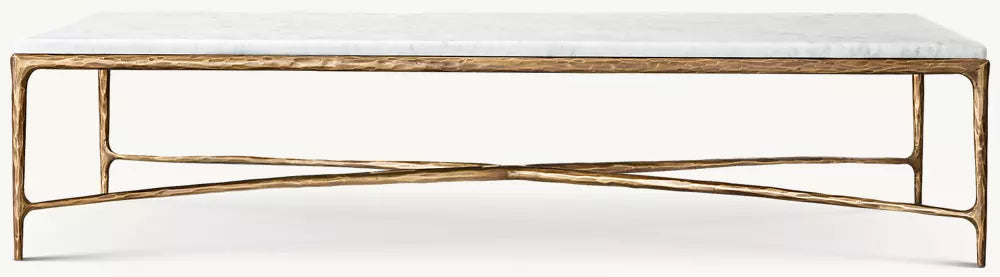 Thaddeus Marble Rectangular Coffee Table