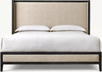 French Contemporary Fabric Shelter Bed