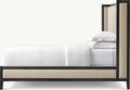 French Contemporary Fabric Shelter Bed