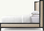 French Contemporary Fabric Shelter Bed