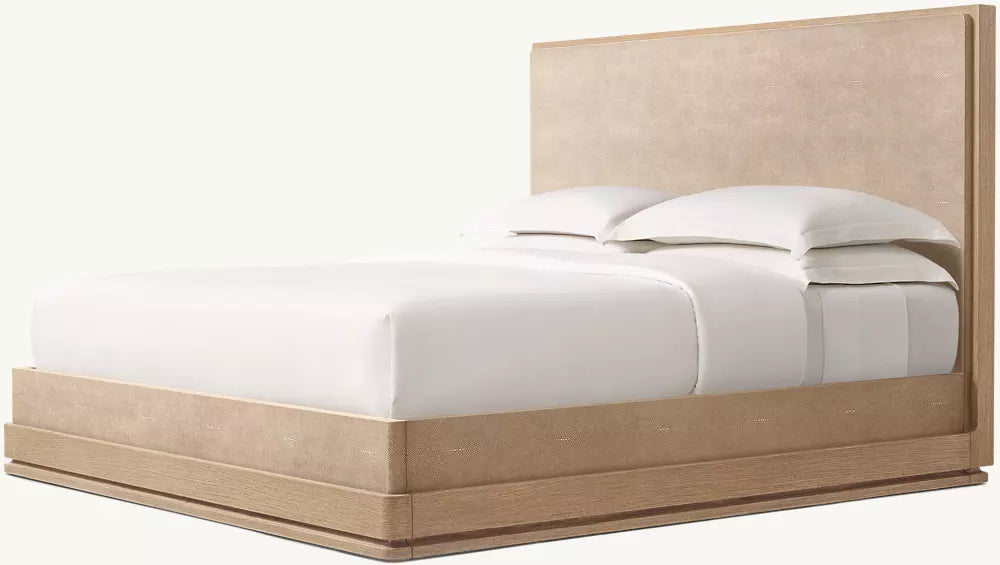 Ligné Shagreen Panel Bed