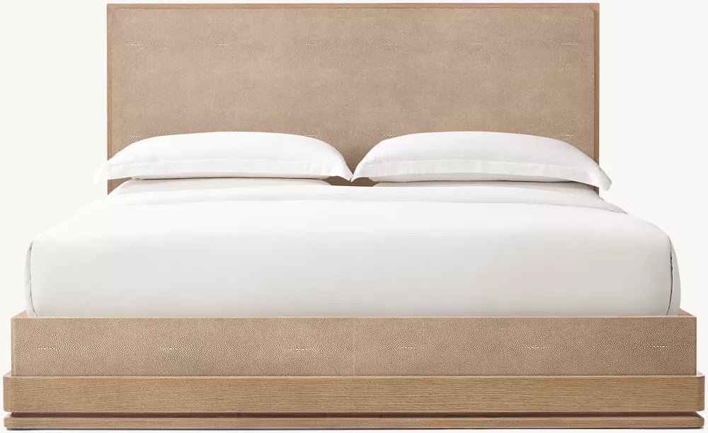 Ligné Shagreen Panel Bed