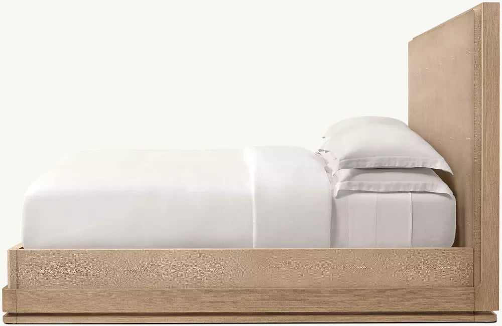 Ligné Shagreen Panel Bed