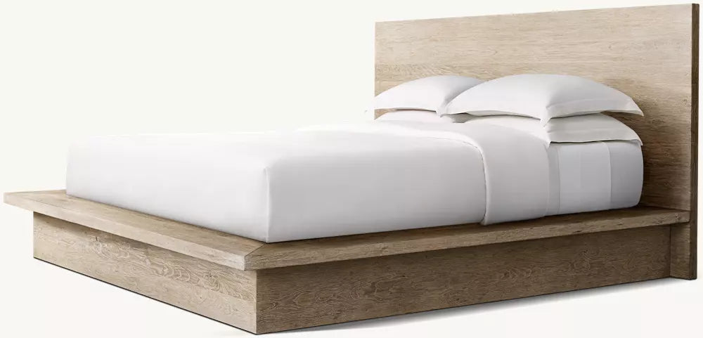 Drifted Reclaimed Oak Panel Bed