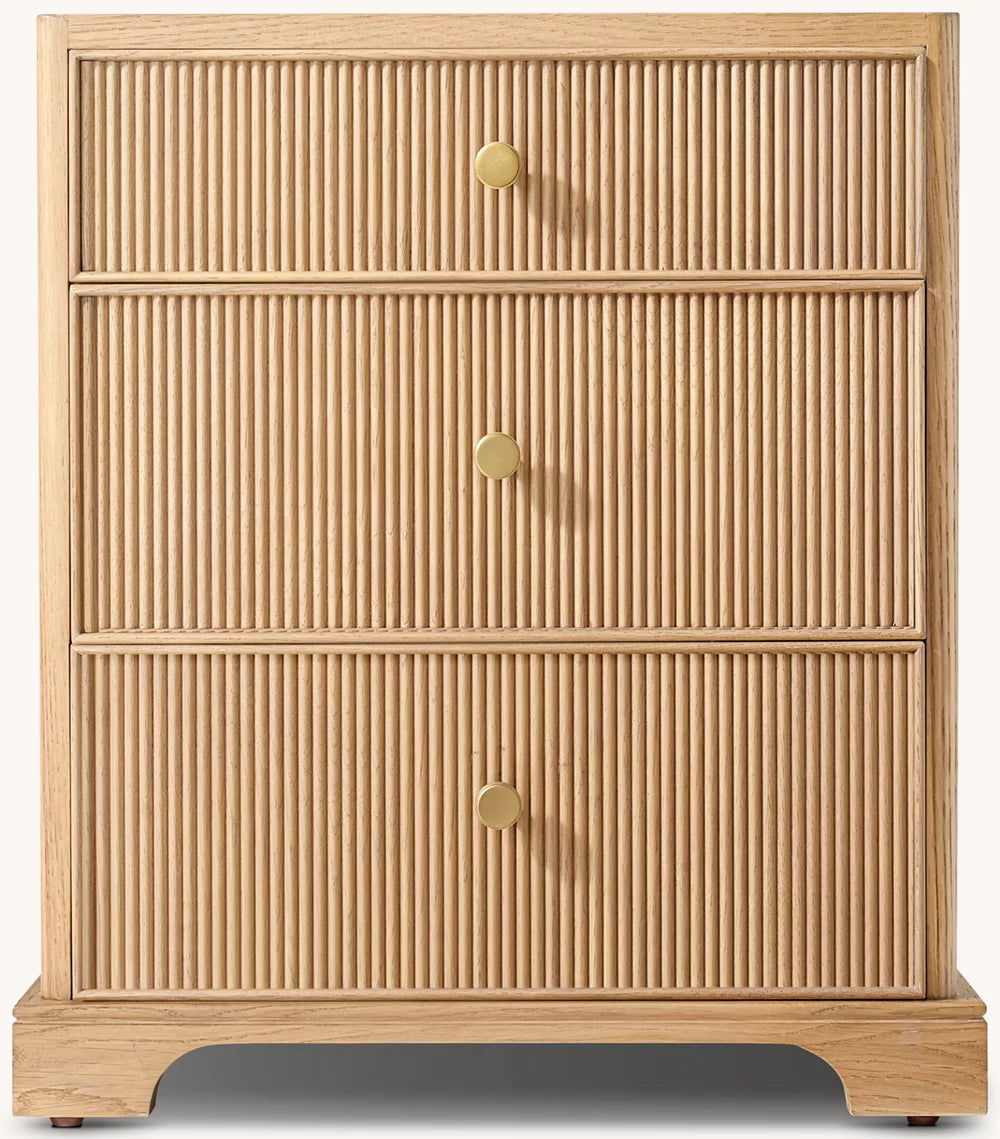 Genevieve Reeded Closed Nightstand