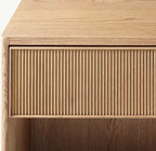 Genevieve Reeded Open Nightstand