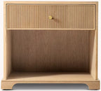 Genevieve Reeded Open Nightstand