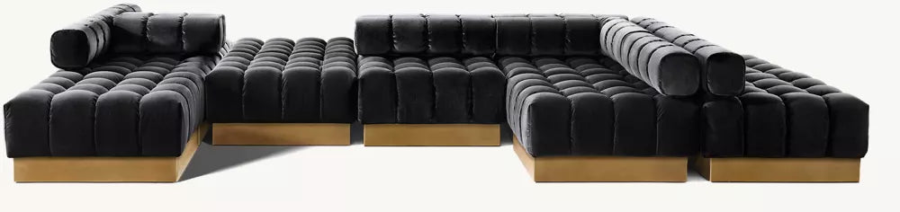 Harvey Probber Deep Tuft Modular Customizable Sectional