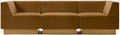 Harvey Probber Cubo Raked Modular 3-Piece Sofa