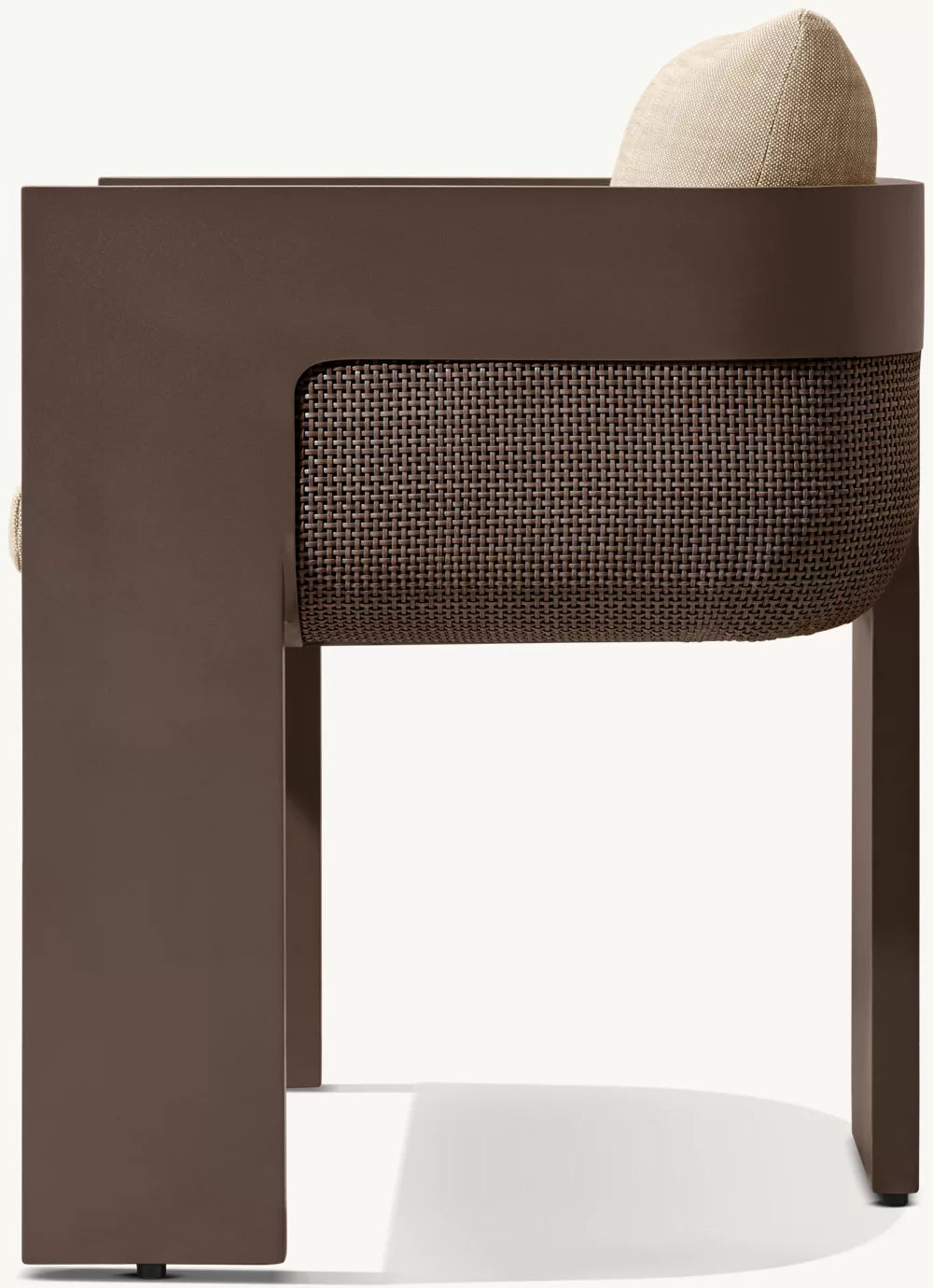 Sedona Cane Aluminum Dining Armchair