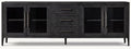 French Contemporary Glass Sideboard With Drawers
