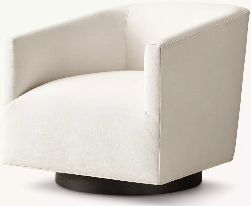 1950s Italian Shelter Arm Swivel Chair