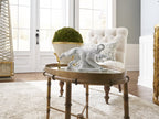 Gold-colored bamboo cocktail table