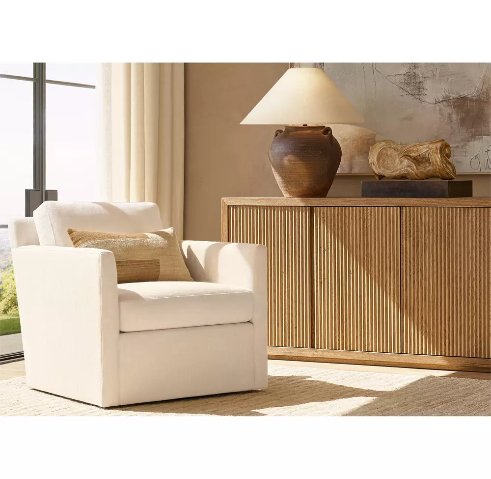 Oliver Track Arm Swivel Chair