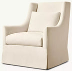 Evelyn Skirted Shelter Arm Swivel Chair