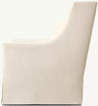 Evelyn Skirted Shelter Arm Swivel Chair