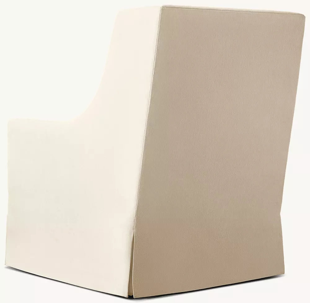 Evelyn Skirted Shelter Arm Swivel Chair